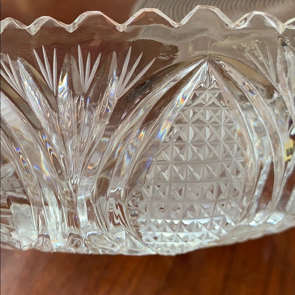 Vintage cut glass 9” diameter bowl. Beautiful ❣️ - Picture 3 of 4